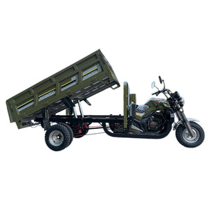 Dual Hydraulic dump five wheels 200CC gasoline tricycle