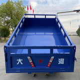 Hydraulic dump gasoline tricycle