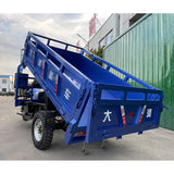 Hydraulic dump gasoline tricycle