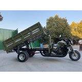 Dual Hydraulic dump five wheels 200CC gasoline tricycle